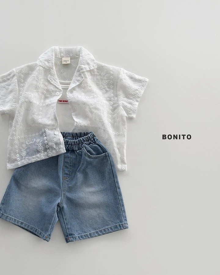 Bonito see-through lace shirt (Bebe & kids & adult )