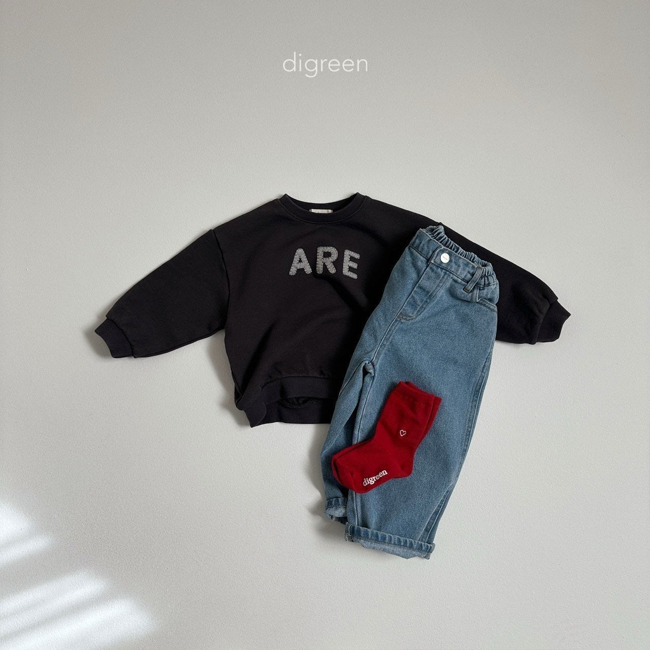 digreen heart socks (12-23cm)