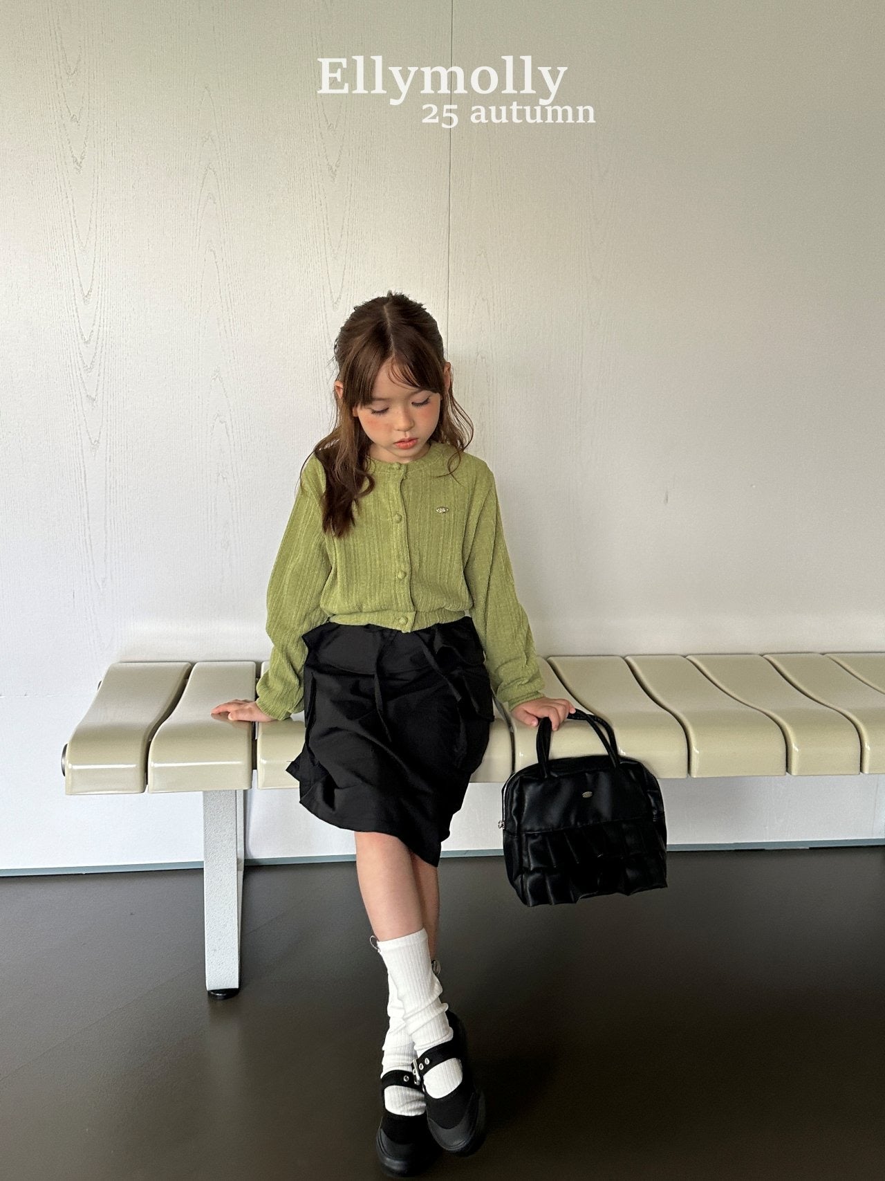 ELLYMOLLY antique frill skirt (90-145cm)