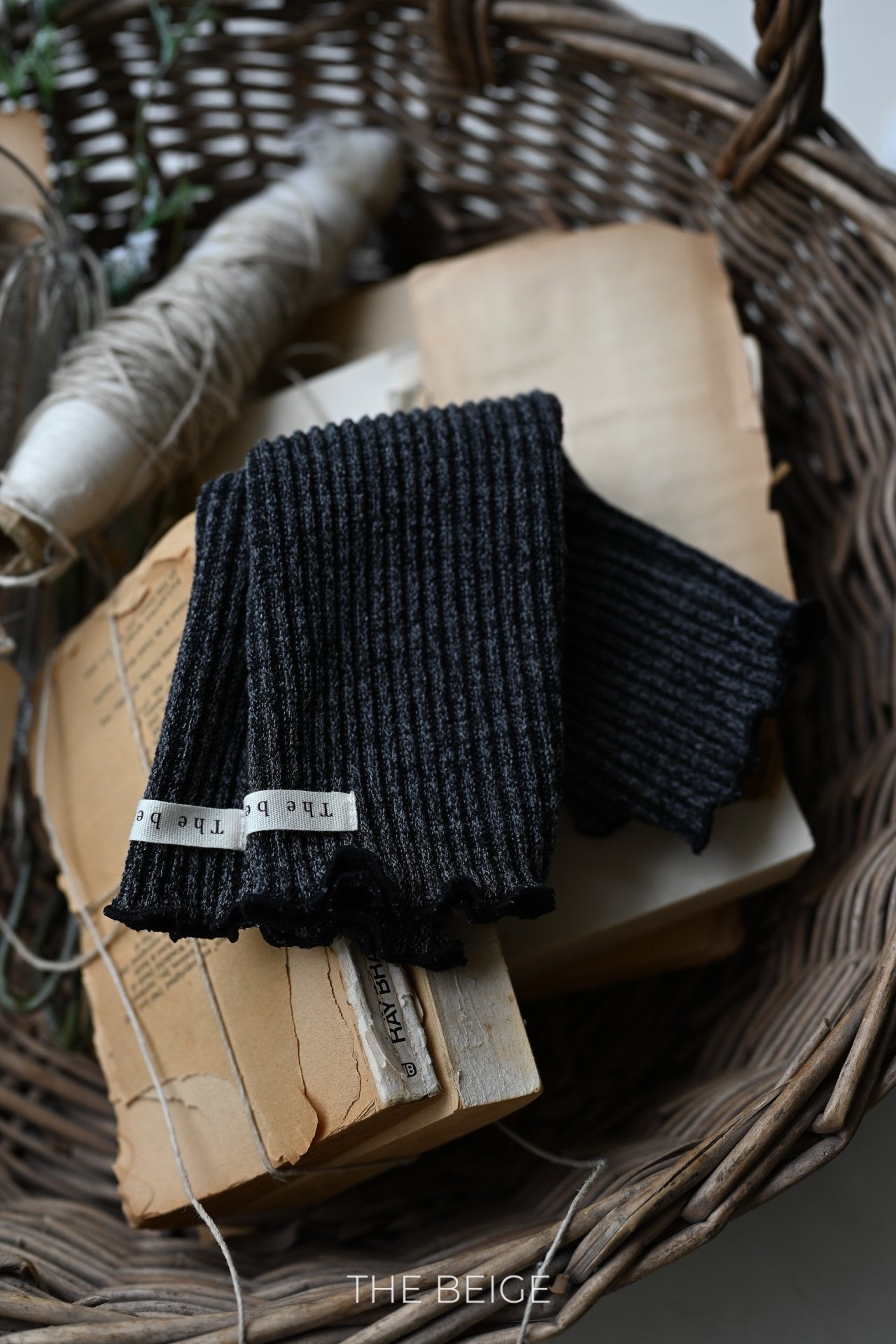 the beige knit warmer