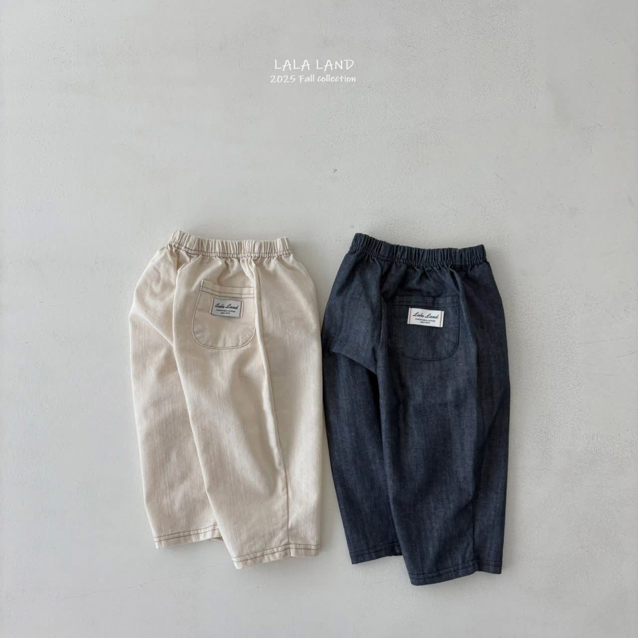 Lalaland 小標直筒長褲 (75-120cm)