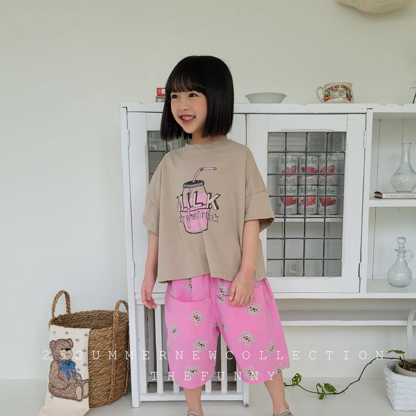 TheFunny 草莓牛奶tee (87-125cm)