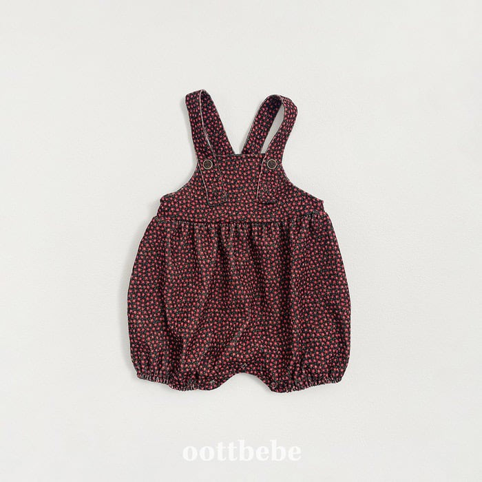 oottbebe bloom suspender suit(3-12m)