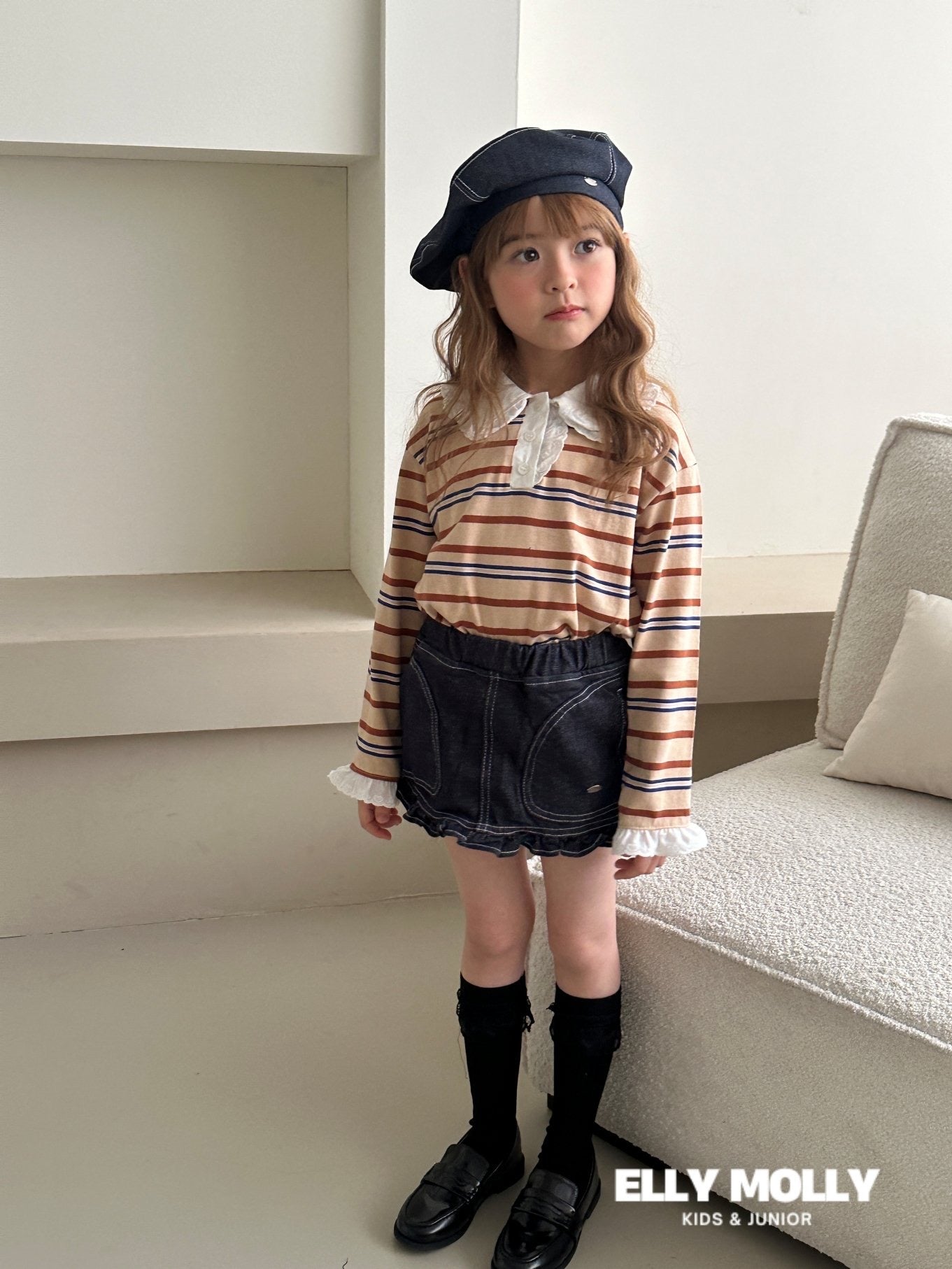 ELLYMOLLY non fade frill skirt (90-160cm)