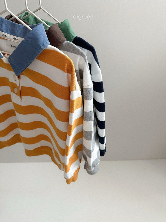 digreen striped collar mtm (85-130cm)