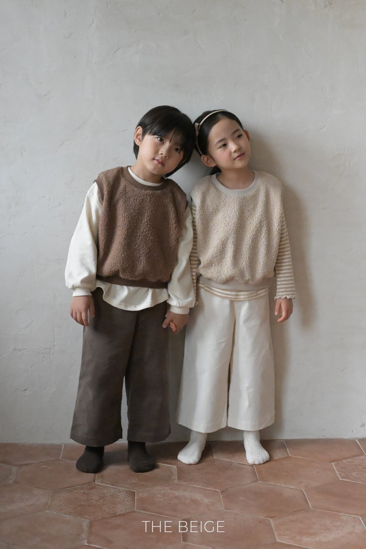 the beige vizo span pants (80-120cm)