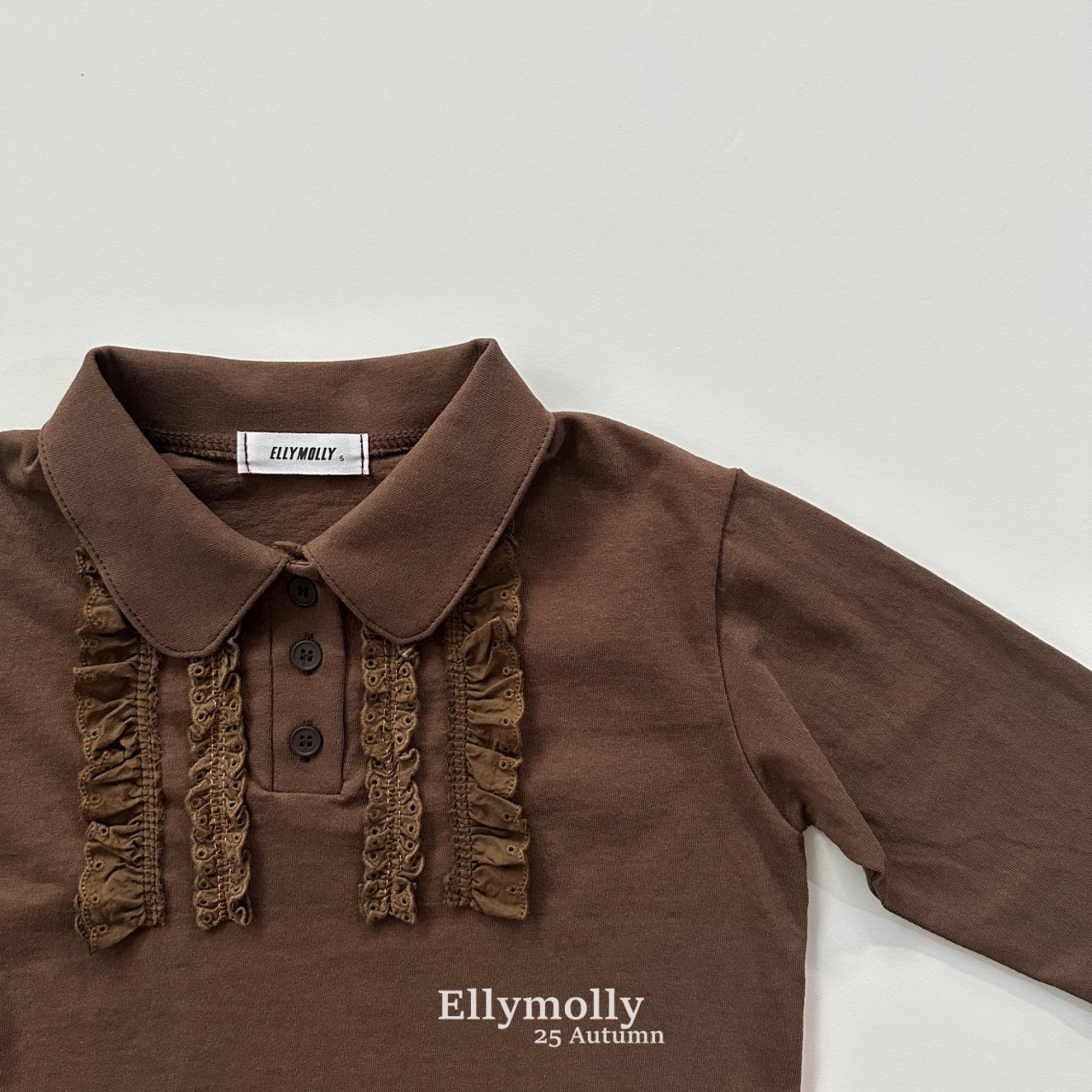 ELLYMOLLY twin frill collar tee (90-145cm)