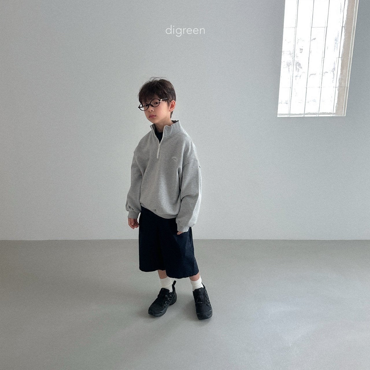 digreen cotton pintuck bermuda pants (90-130cm)