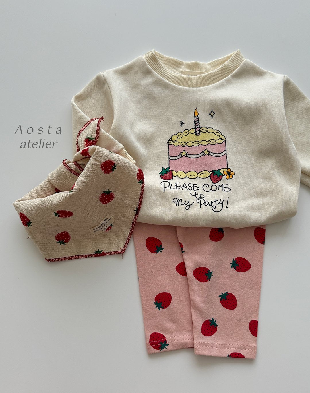 Aosta strawberry leggings (~70-115cm)