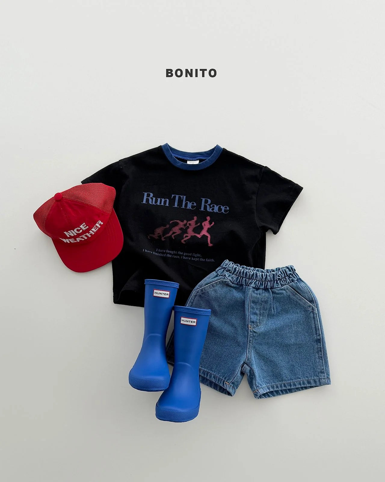 Bonito run the race tee (~80-140cm)