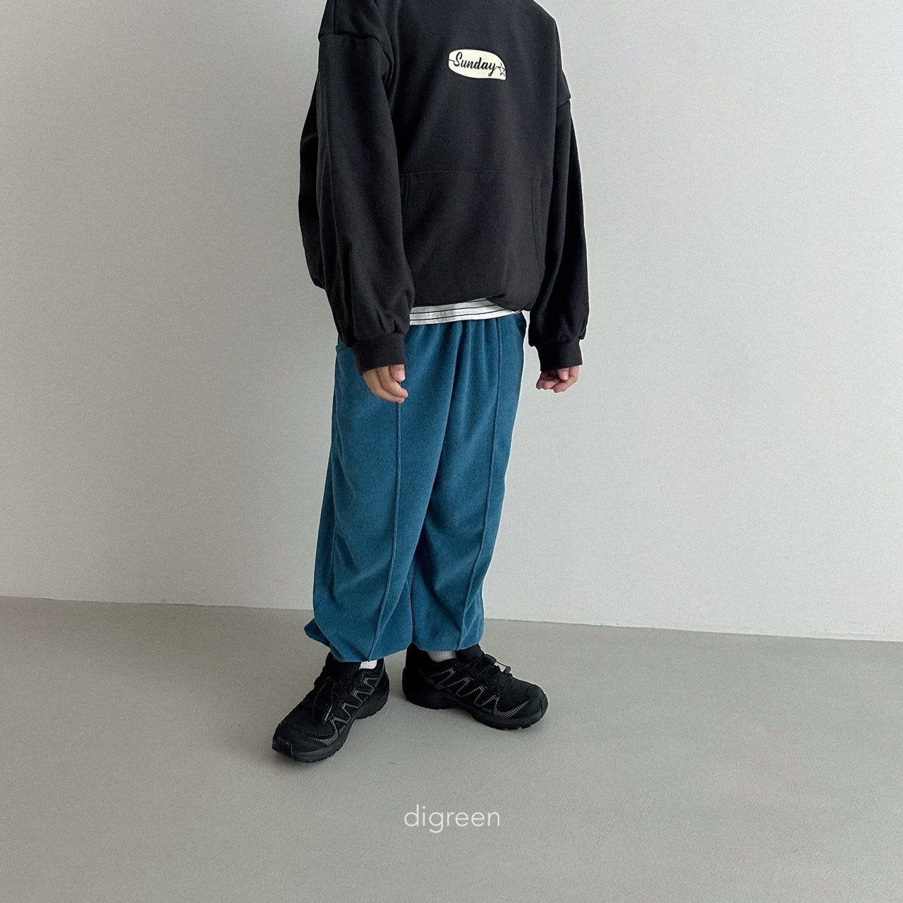 digreen terry jogger pants (90-130cm)