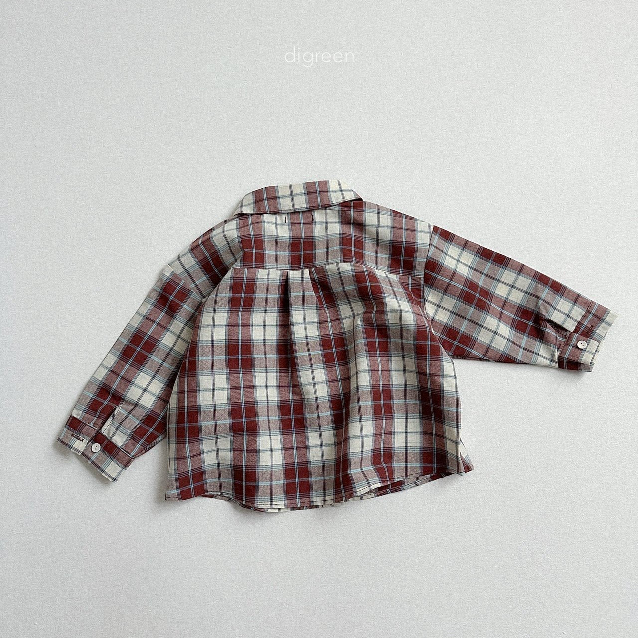 digreen plaid shirt (90-130cm)