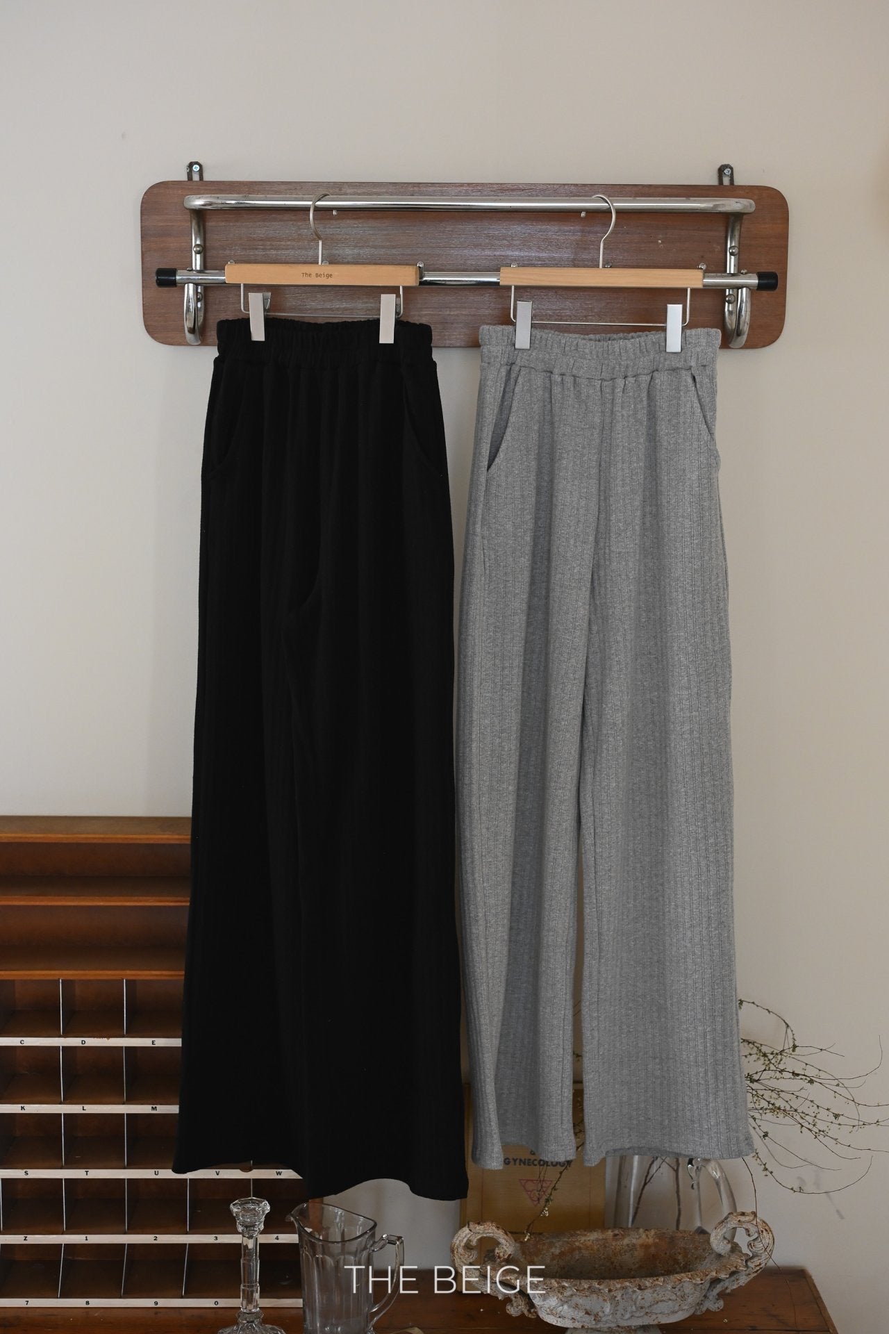 the beige rib pants(adult)