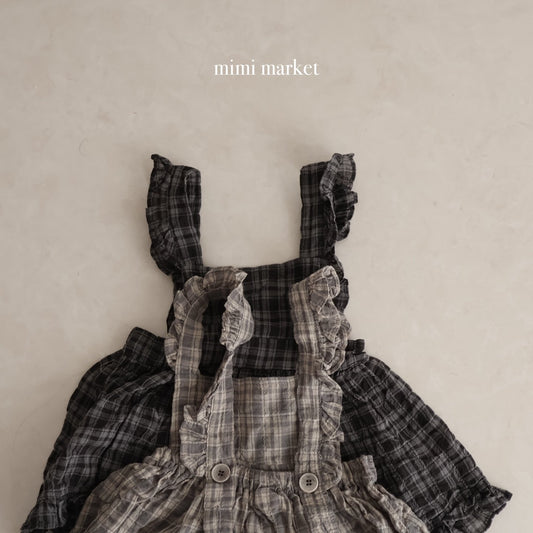 mimi market check frill suspender ops (75-90cm)