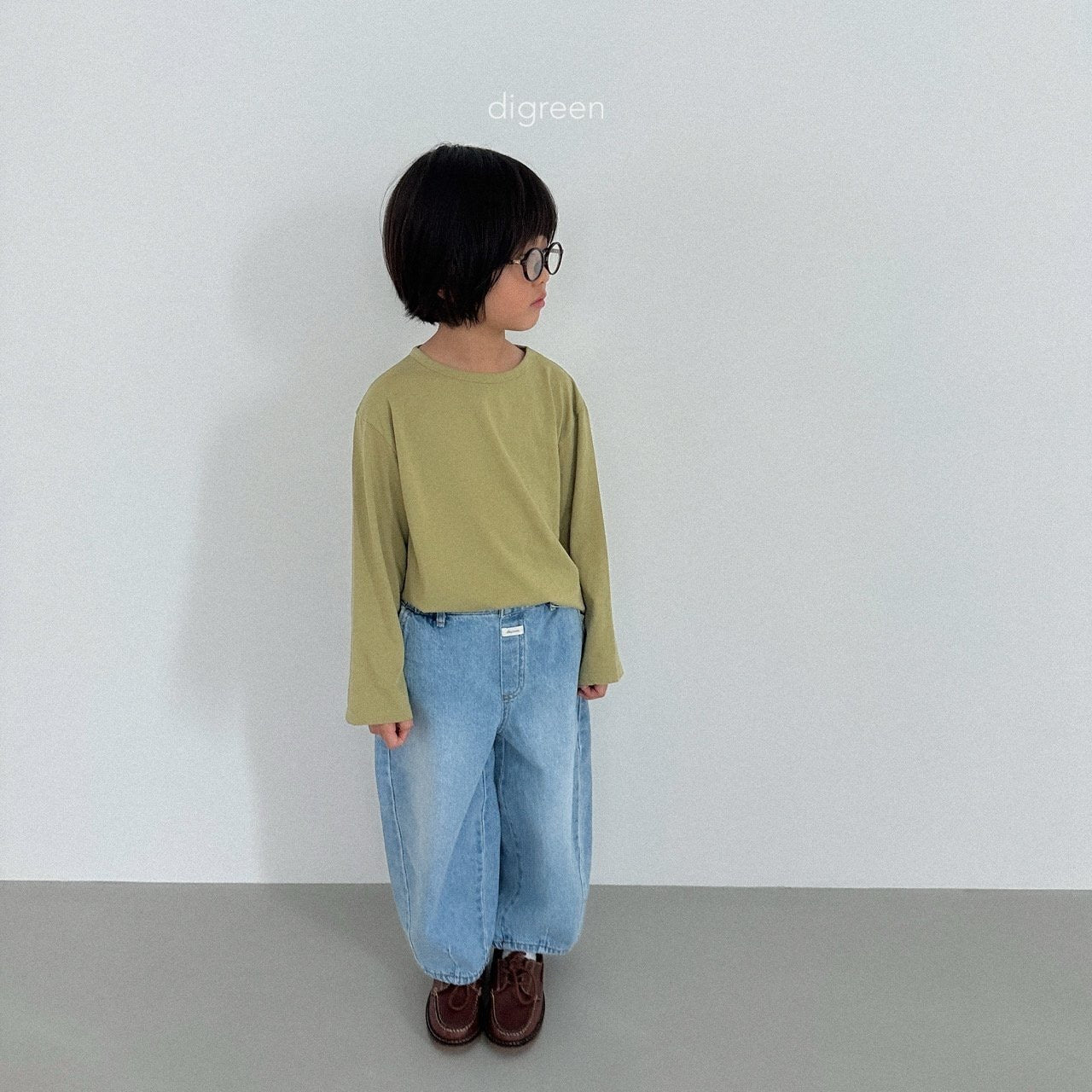 digreen volume denim pants (90-130cm)