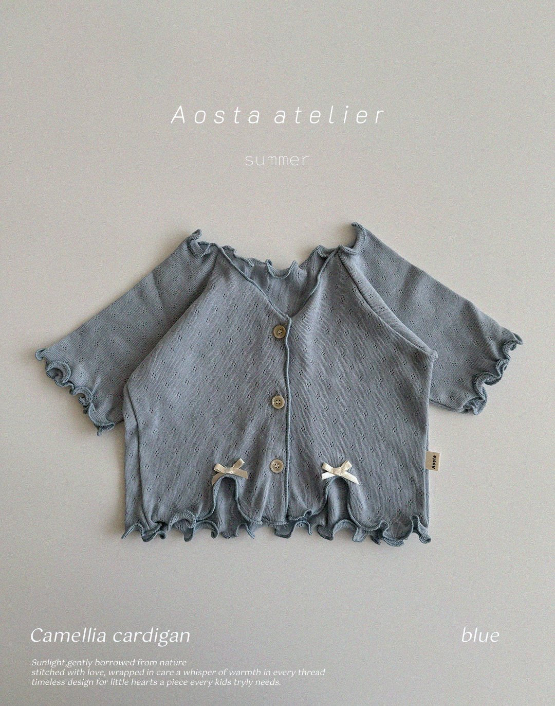 Aosta camellia cardigan (70-110cm)