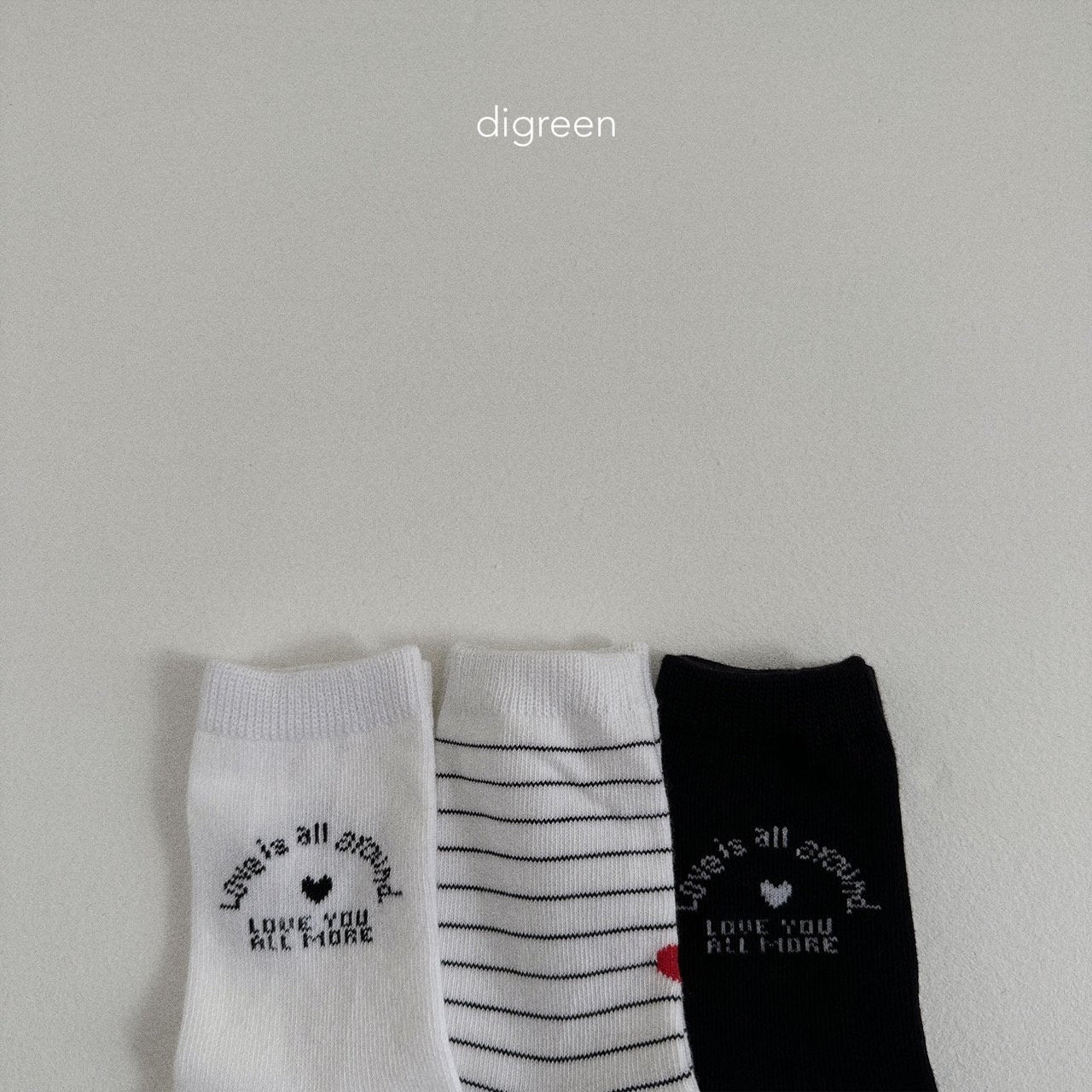 digreen love socks (12-23cm)