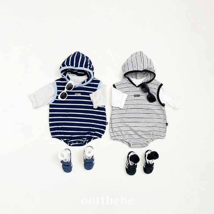 oottbebe urban stripe suit(3-12m)