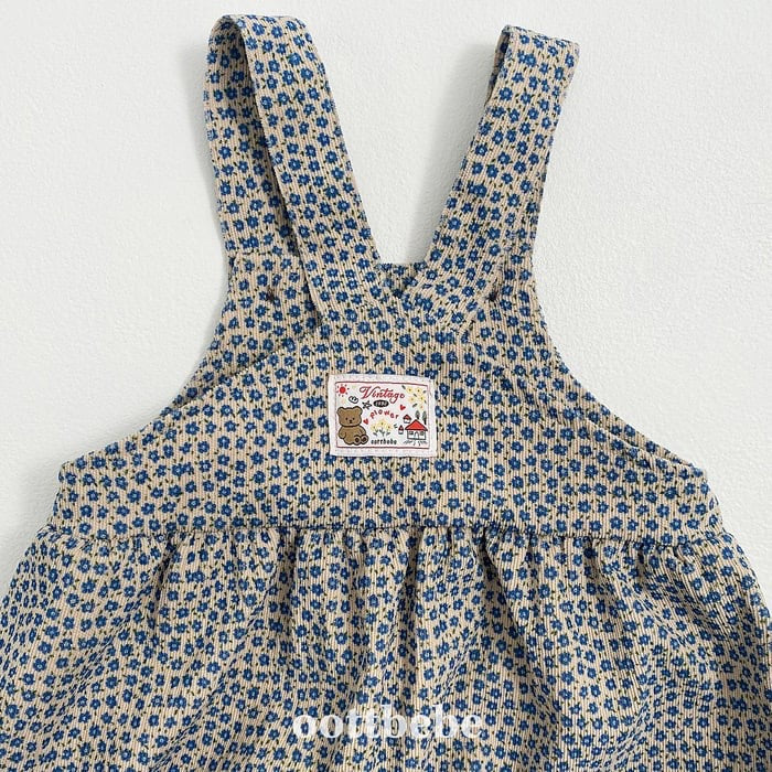 oottbebe bloom suspender suit(3-12m)