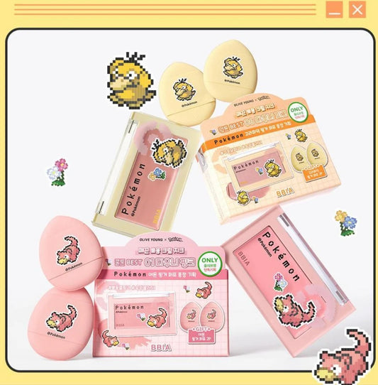 送手指粉撲☁️ BBIA x Pokemon 腮紅膏💛