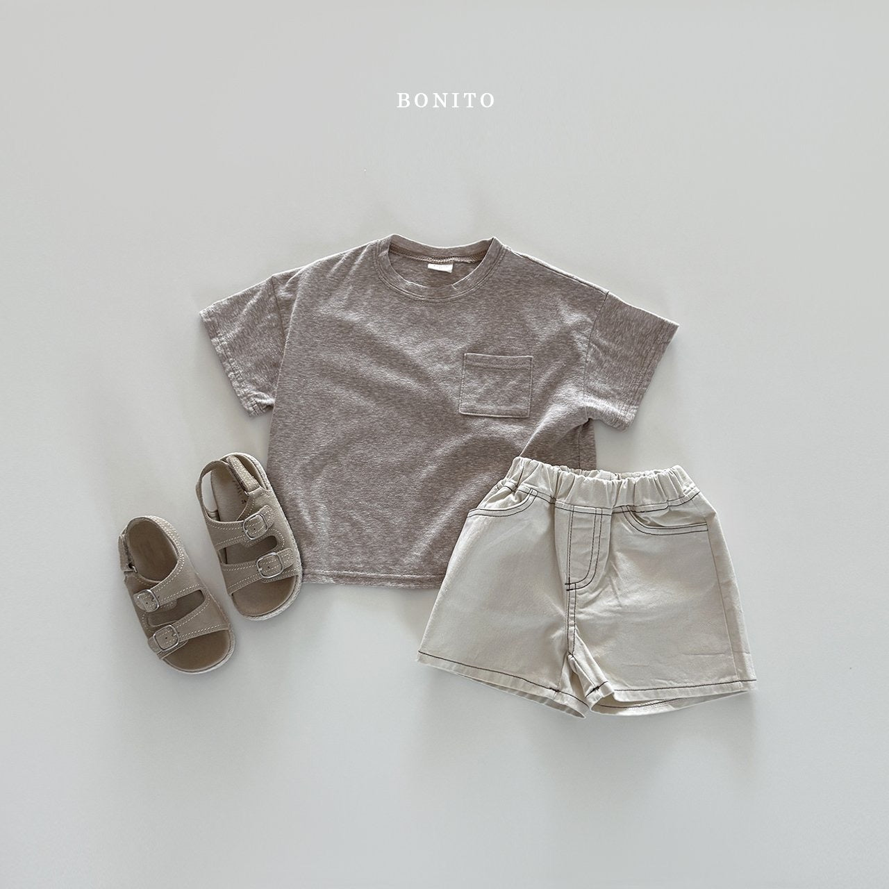 bonito slab pocket tee (70-140cm)