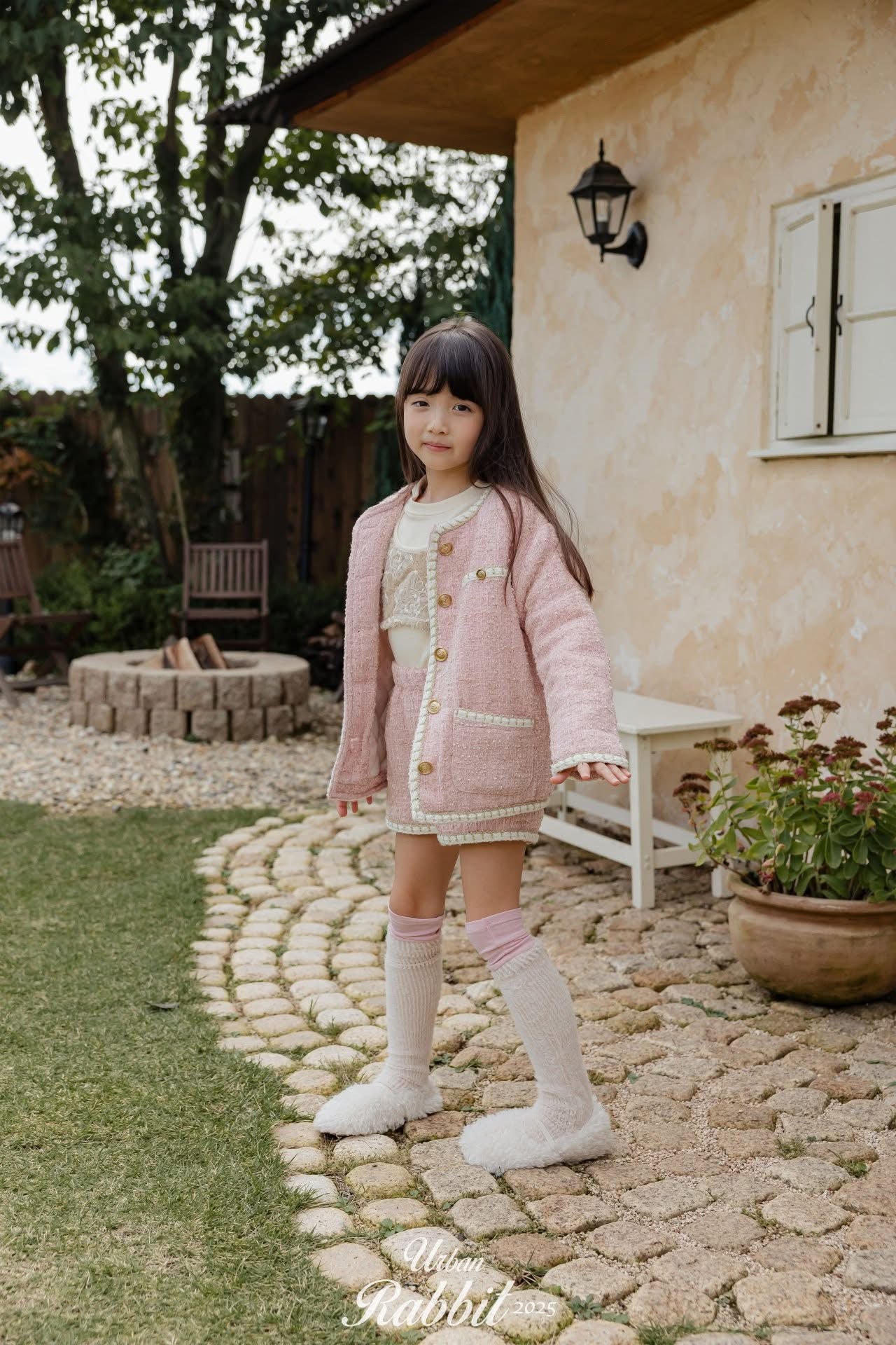 Urban Rabbit 俏皮毛毛拼接長襪