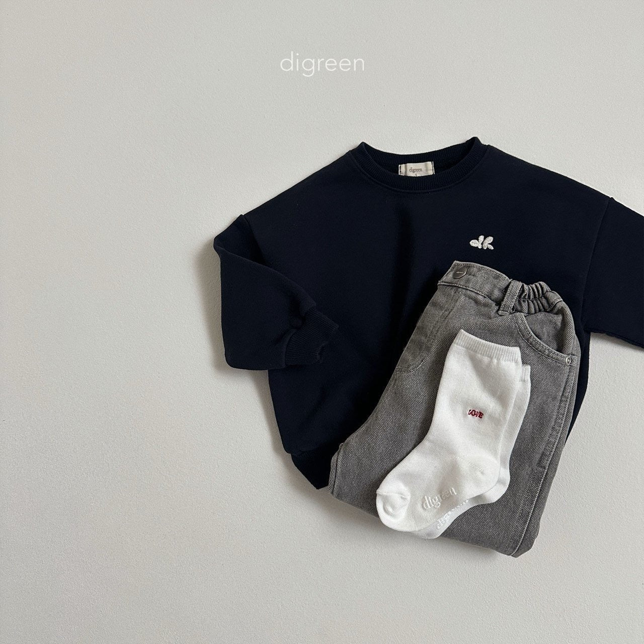 digreen heart socks (12-23cm)