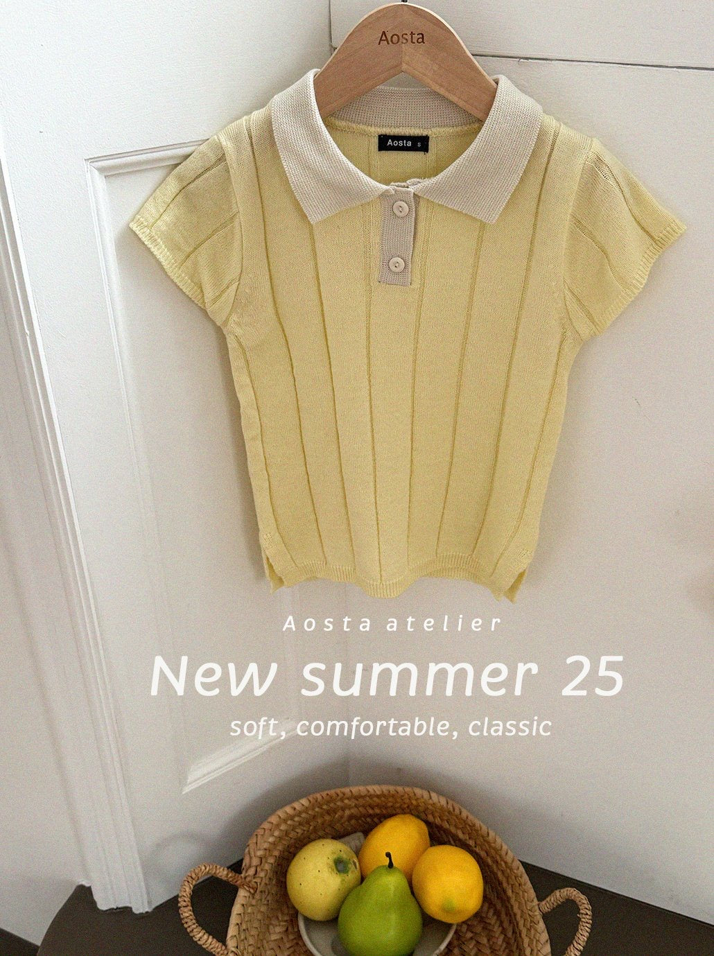 Aosta knit collar dress (1-5y)