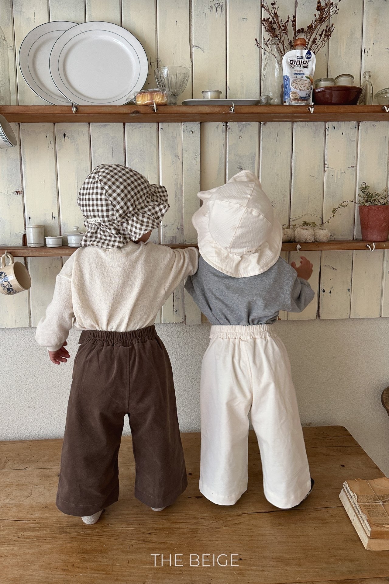 the beige vizo span pants (80-120cm)