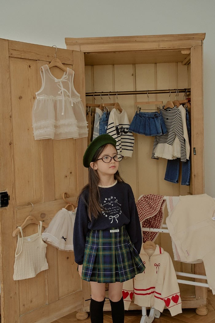 momoann keely waffle tee (90-130cm)