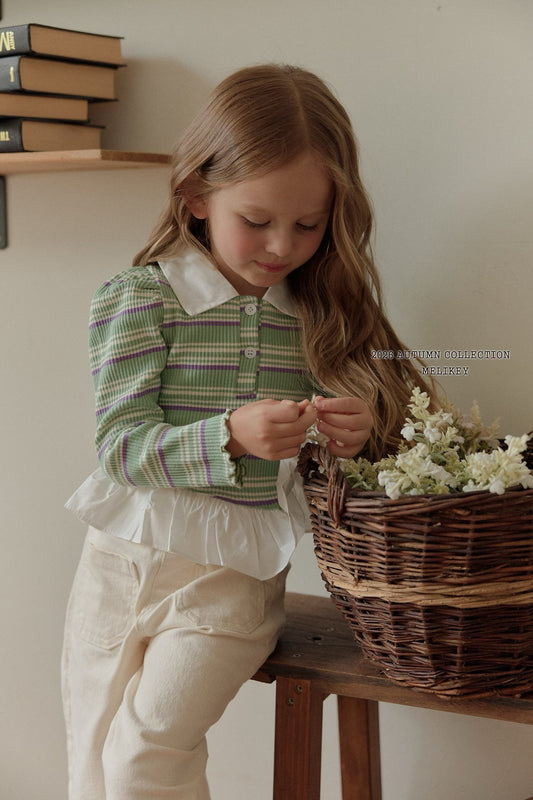 melikey diagonal frill collar t (~80-140cm)