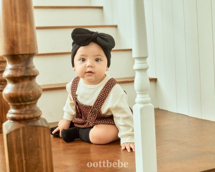 oottbebe bloom suspender suit(3-12m)