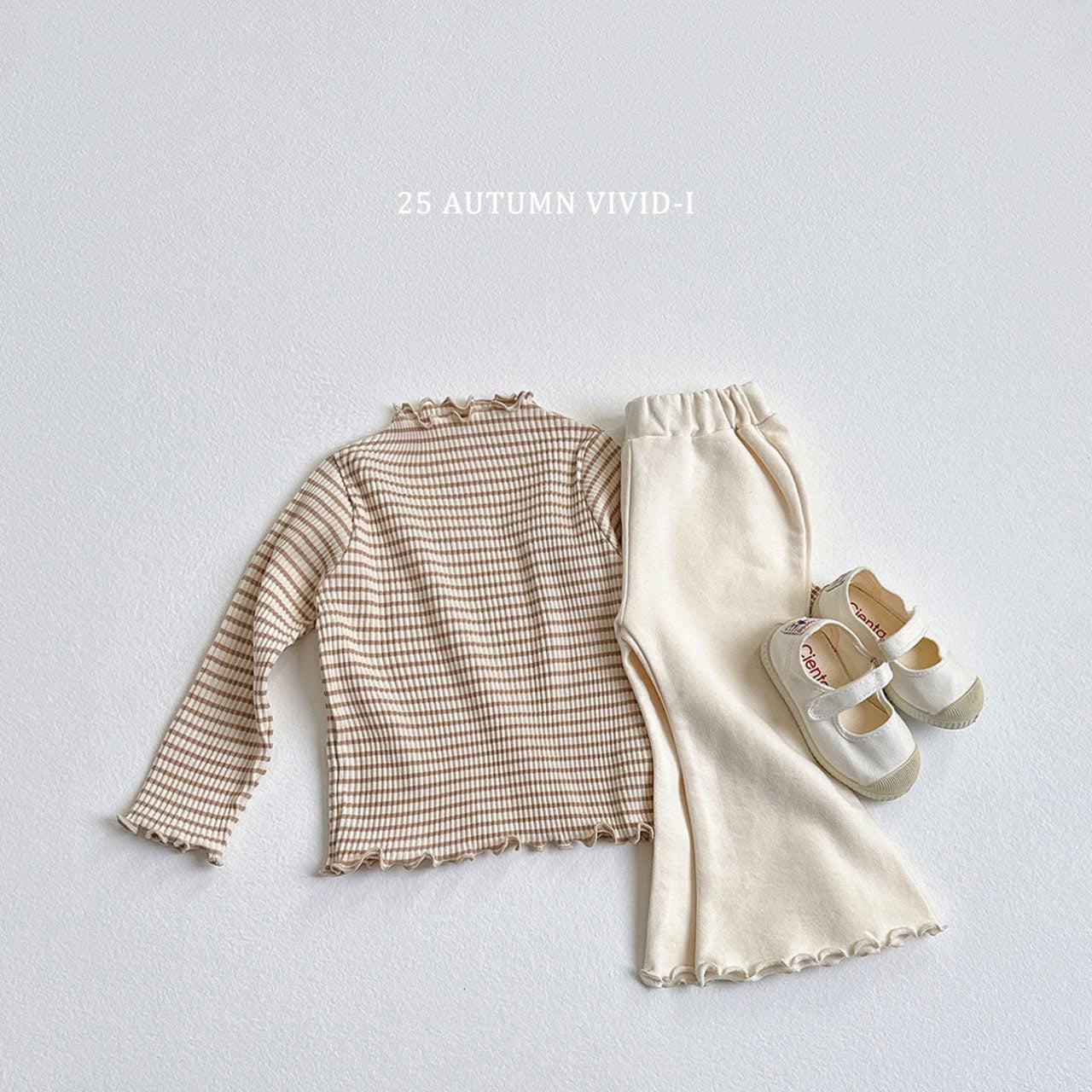 Vividi 木耳領條紋上衣 (75-135cm)