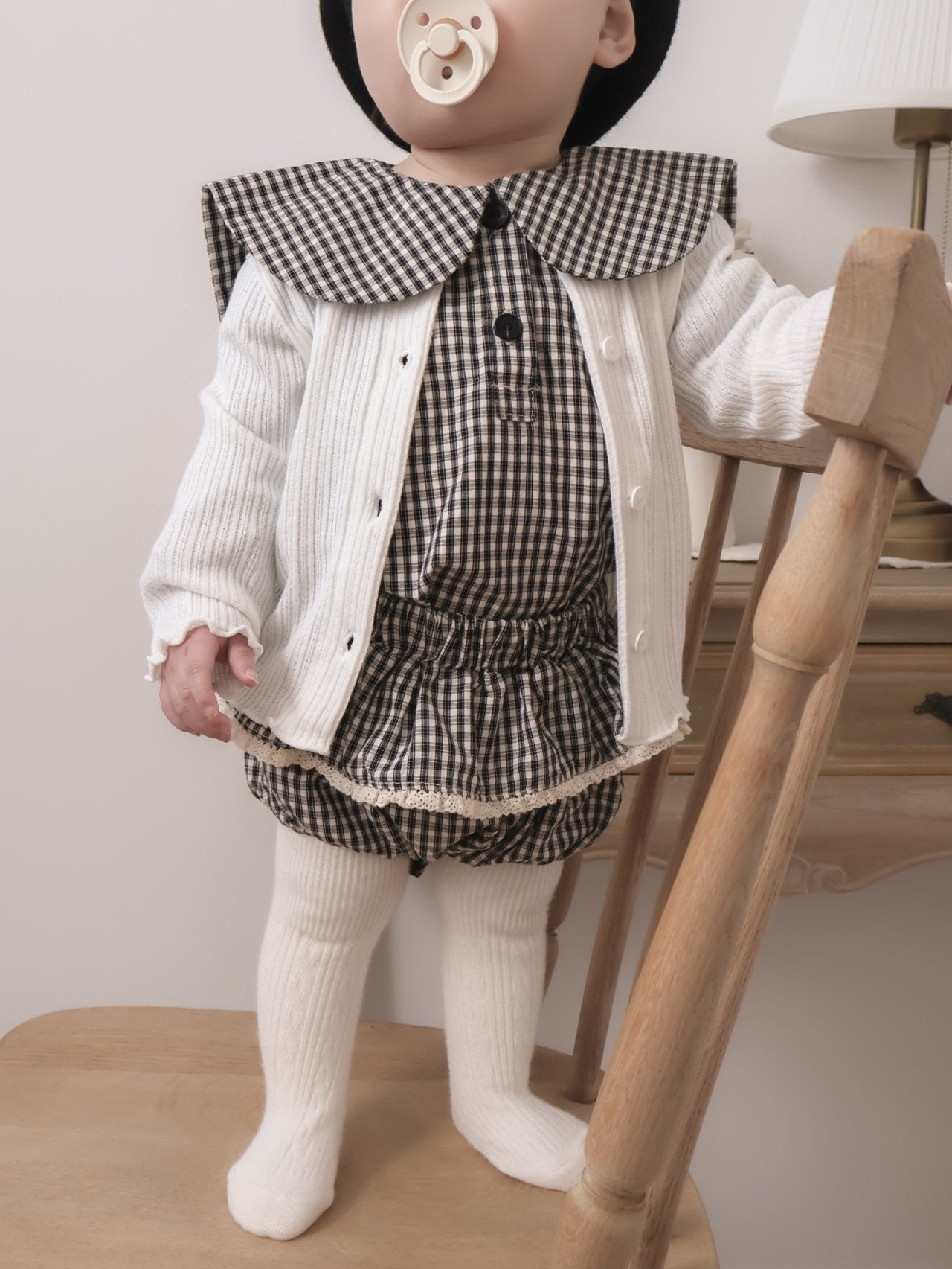 mimi market jacquard cardigan (75-90cm)