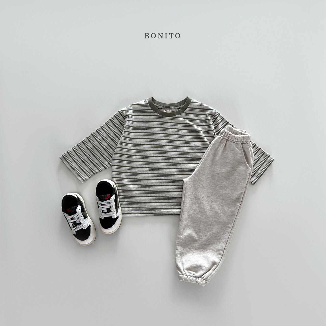 bonito collar tone on tone st tee (~80-140cm)