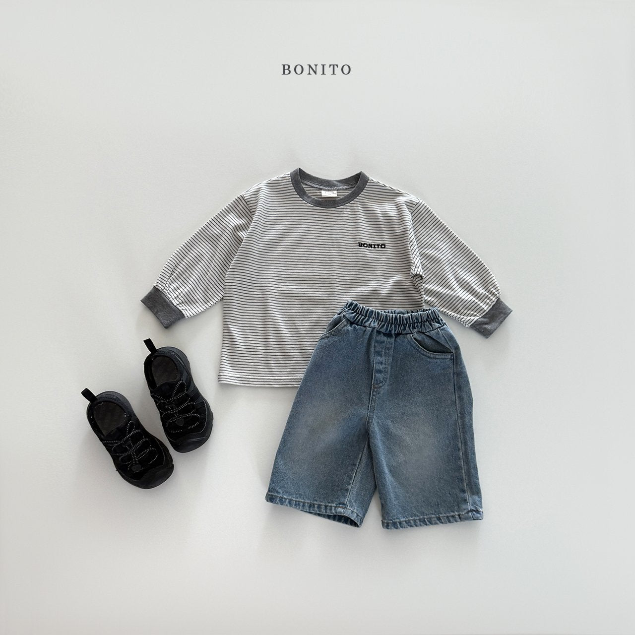 bonito glass st shibori tee (~80-140cm)
