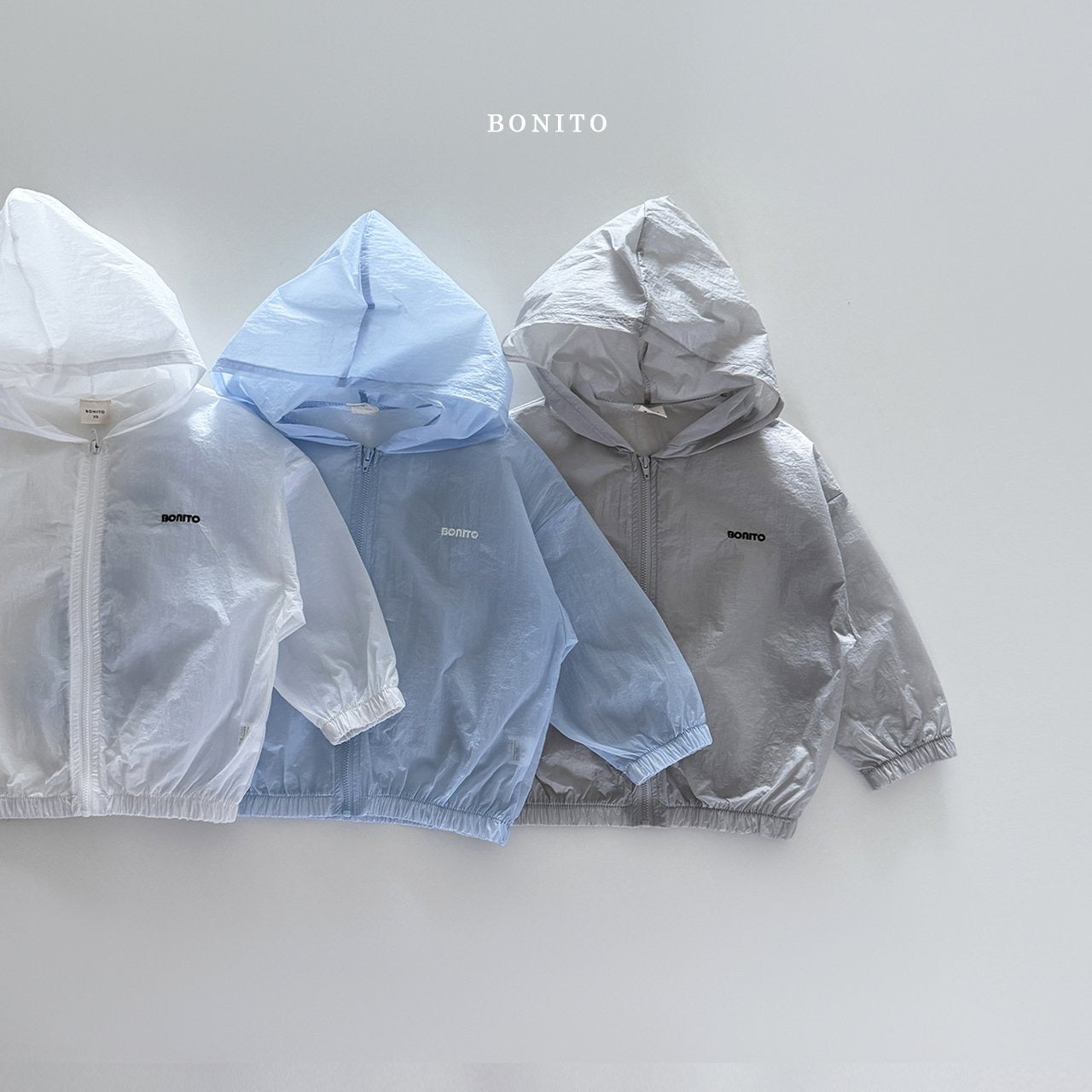 bonito windy cooling hood zip up (70-140cm)