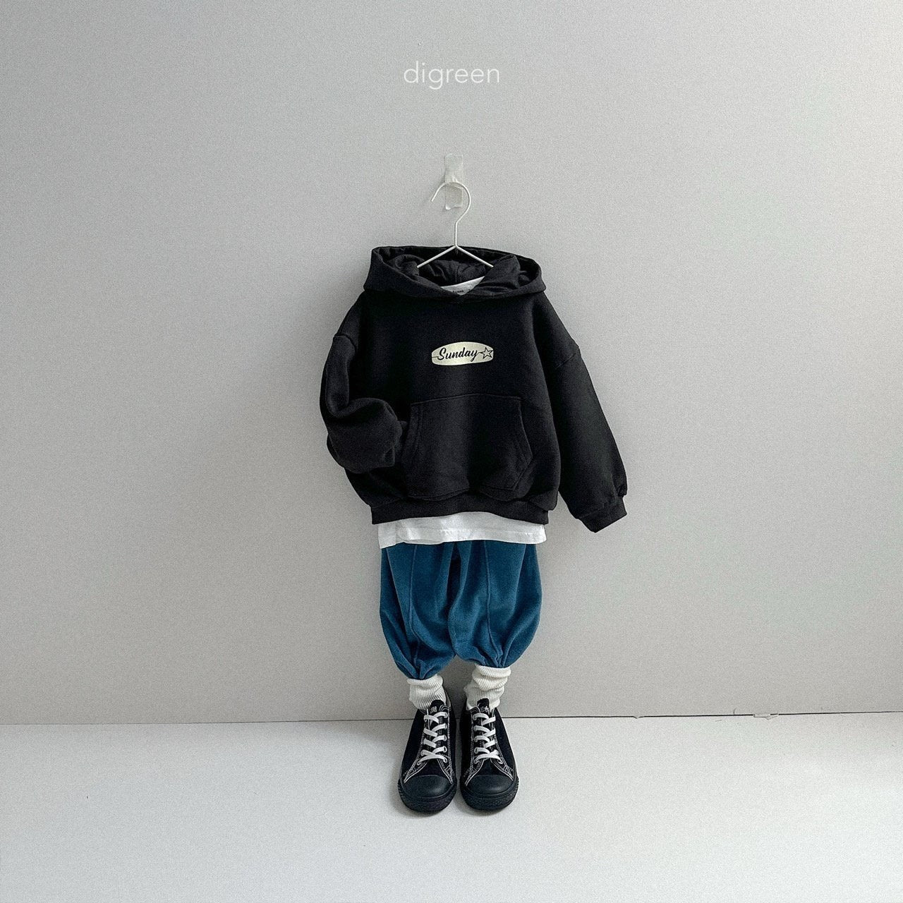 digreen terry jogger pants (90-130cm)