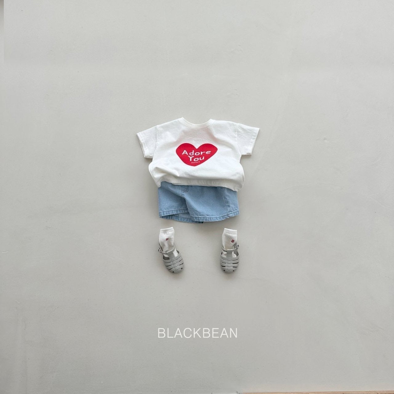 blackbean heart tee(bebe&kids)