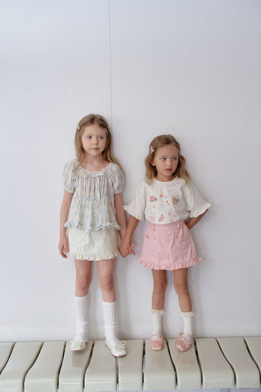 momoann frill heart skirt (90-130cm)