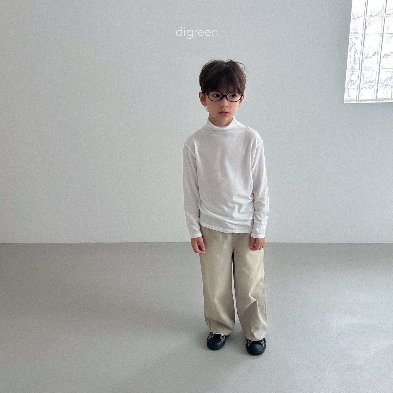 digreen stretchy soft turtleneck (90-130cm)