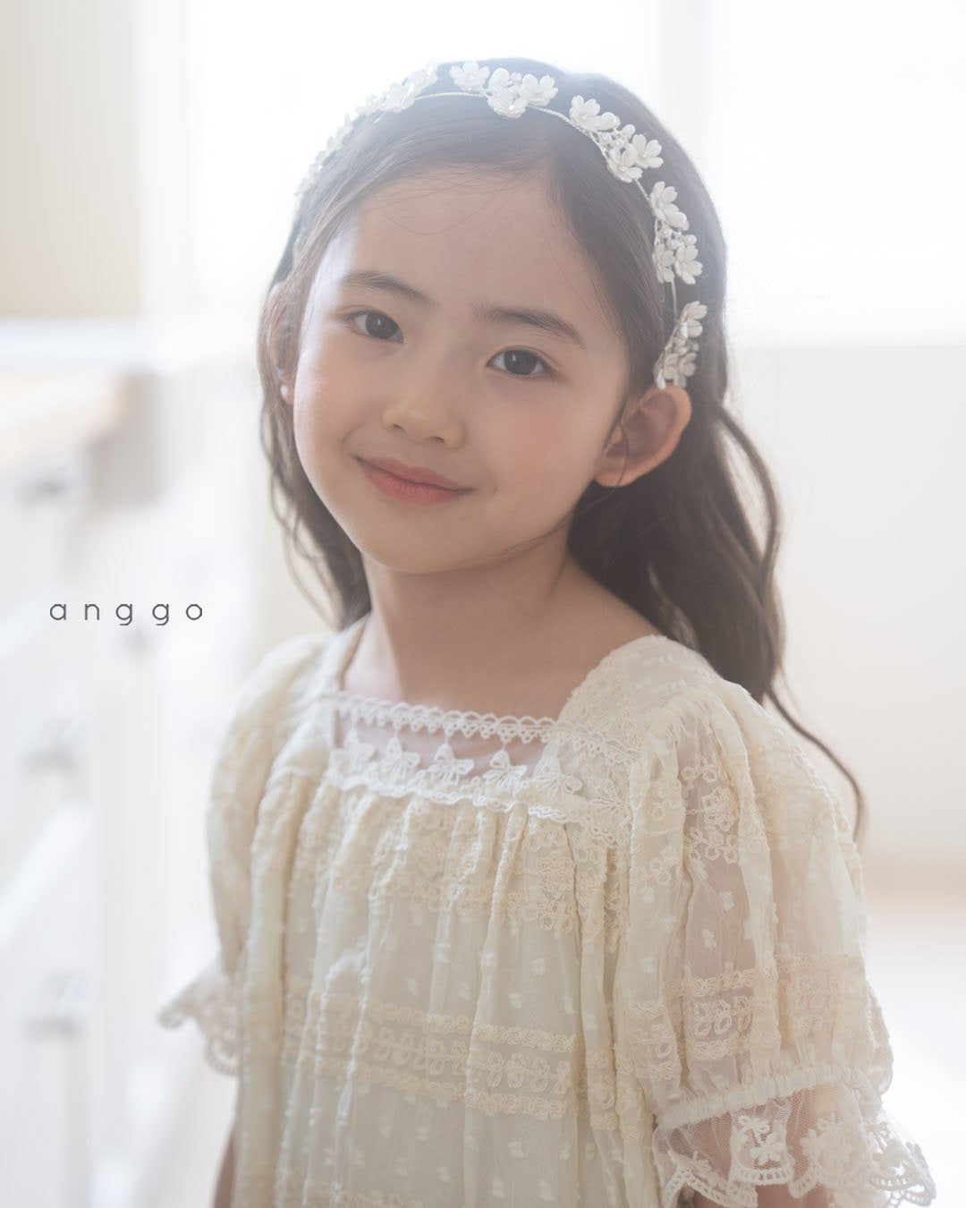 anggo strawberry cream dress (80-120cm)