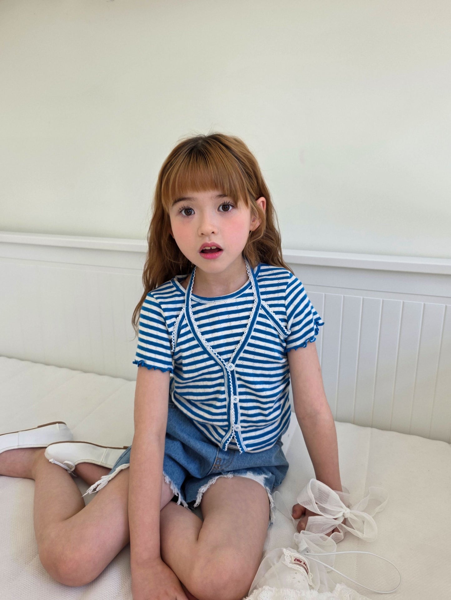 ELLYMOLLY pinko shiring carding tee (90-145cm)