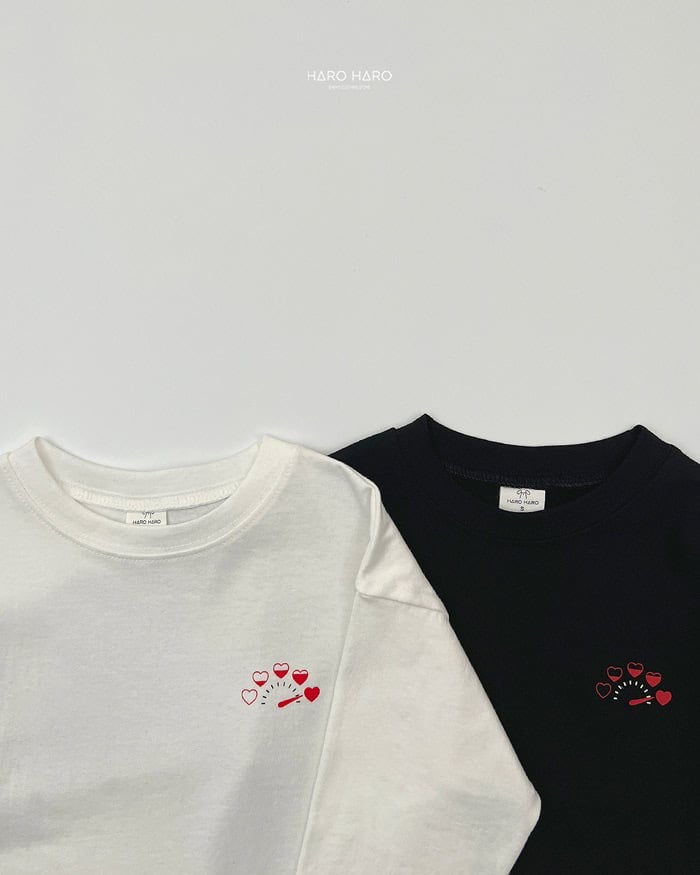HAROHARO heart hop tee (85-140cm)