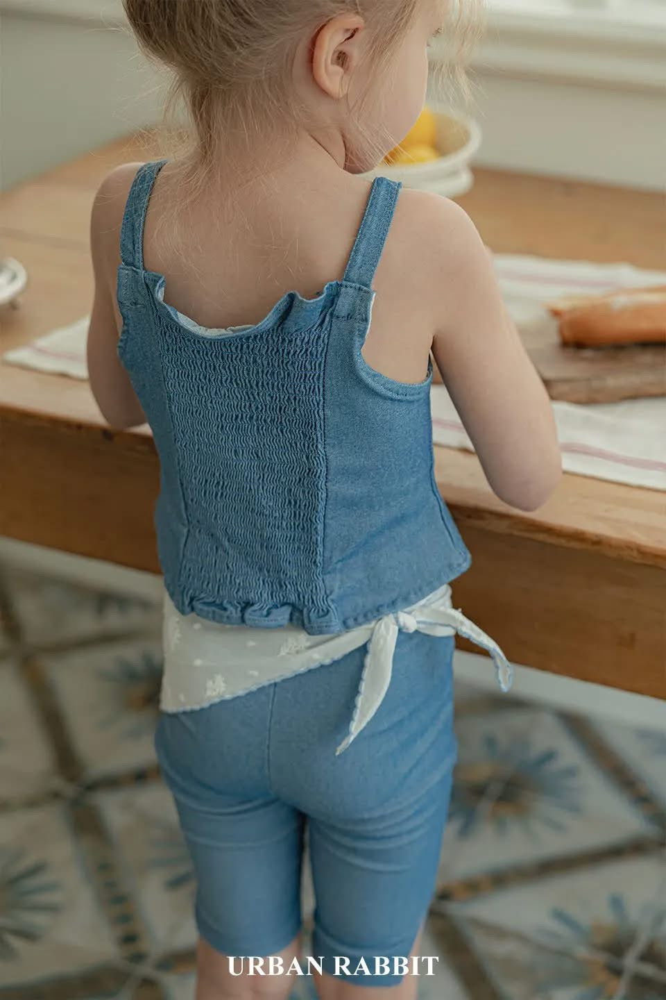 Urban rabbit 牛仔吊帶鬆緊背心 (80-140cm)