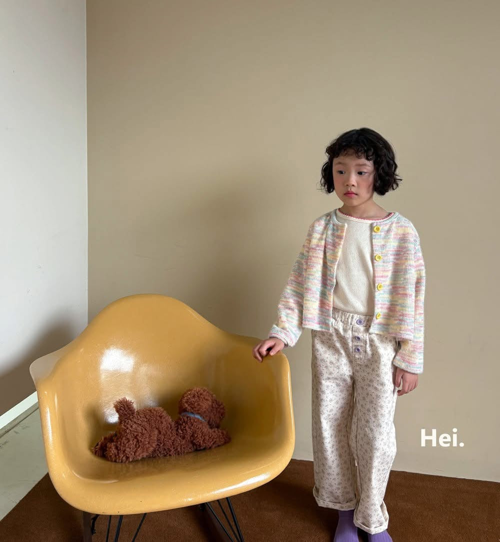 Hei 洞洞愛心小花邊上衣 (85-123cm)