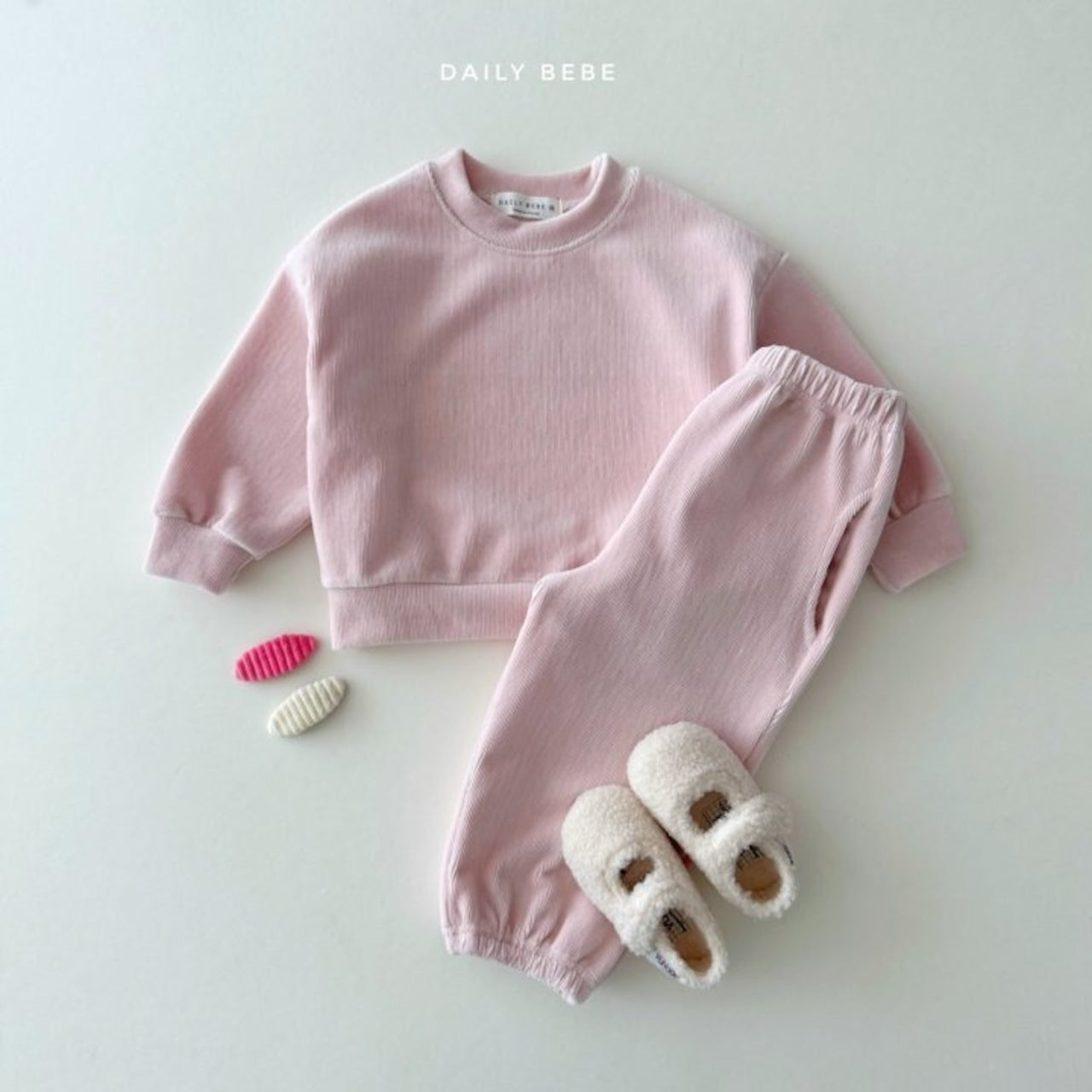 Dailybebe velour jogger SET-UP (75-140cm)