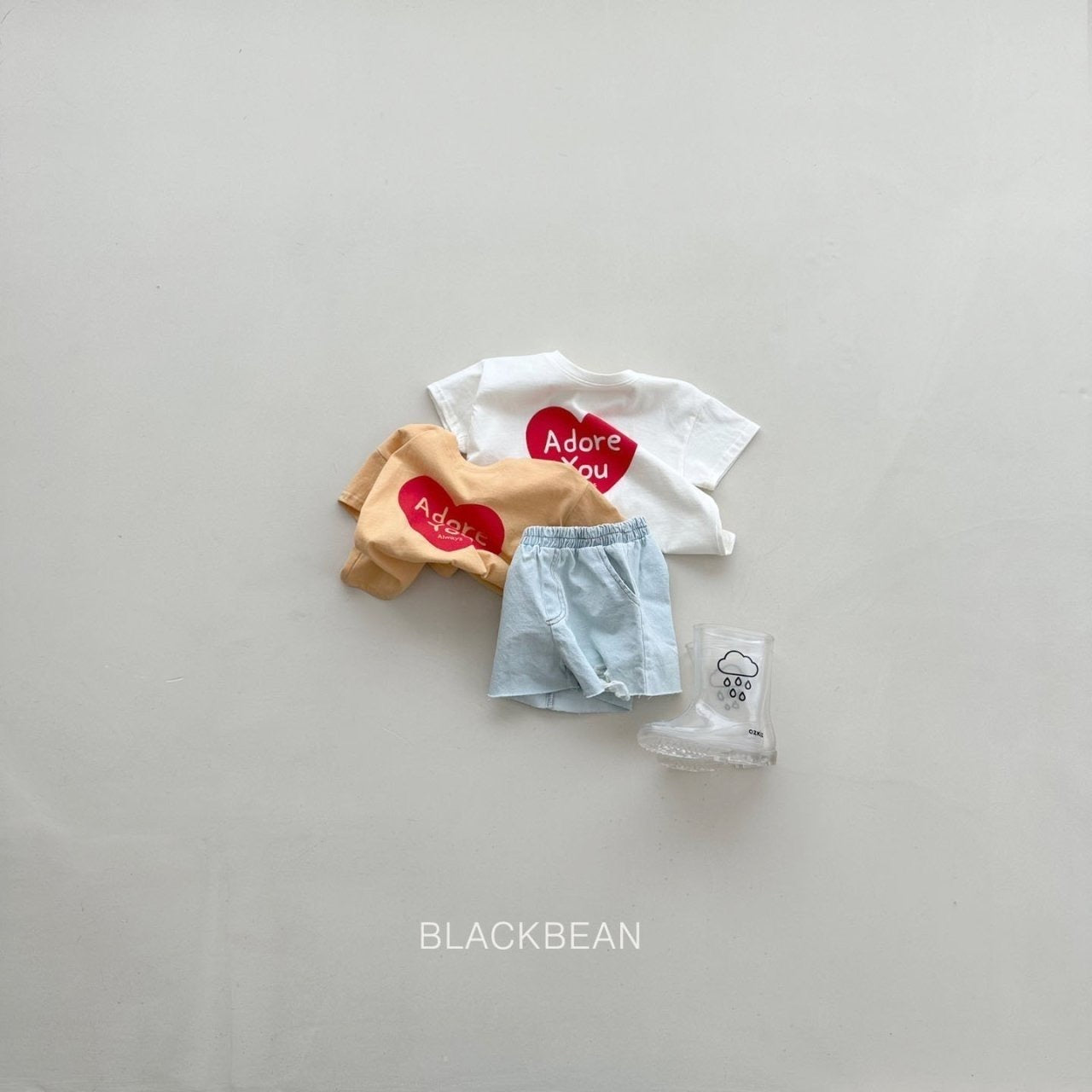 blackbean heart tee(bebe&kids)