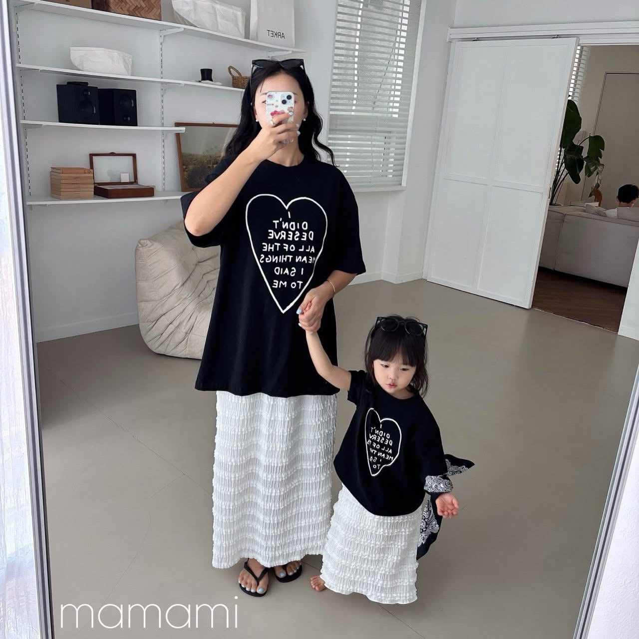 Mamami 親子款 - 愛心字母 tee (kids & adult)