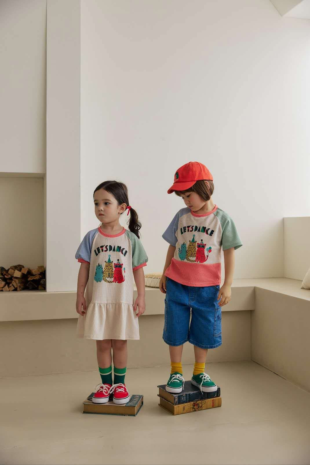 Orangemom let’s dance cat tee (95-140cm)